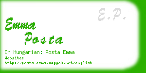 emma posta business card